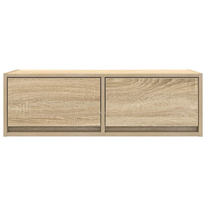 Szafka RTV Sonoma Oak 80x31x25,5 cm Drewno klejone