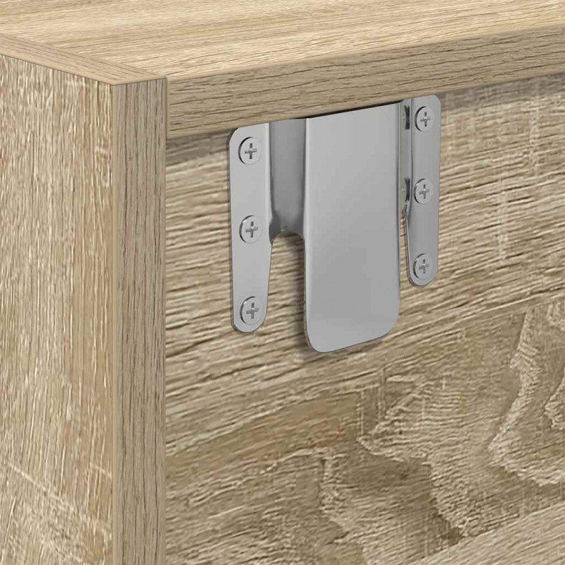 Szafka RTV Sonoma Oak 80x31x25,5 cm Drewno klejone