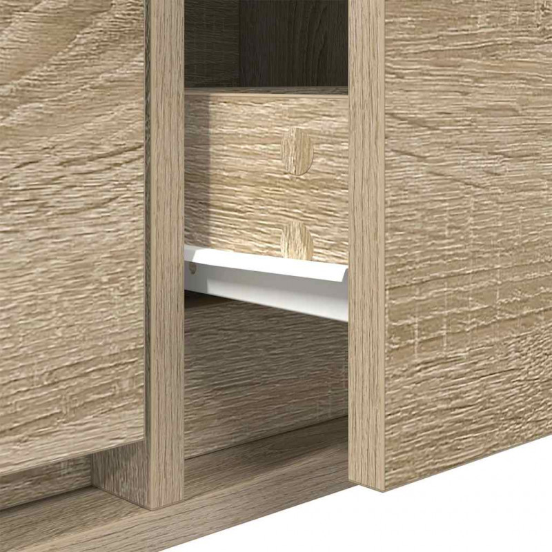 Szafka RTV Sonoma Oak 80x31x25,5 cm Drewno klejone