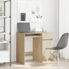 Biurko Sonoma Oak 86x49x76 cm Drewno klejone