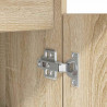 Biurko Sonoma Oak 86x49x76 cm Drewno klejone