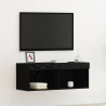 Zestaw szafek RTV z LED Czarny Dąb 80 x 30 x 30 cm