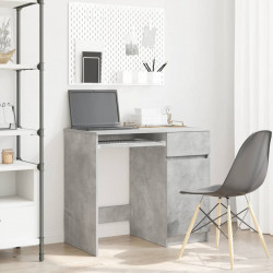 Biurko Beton Szary 86x49x76 cm Drewno klejone