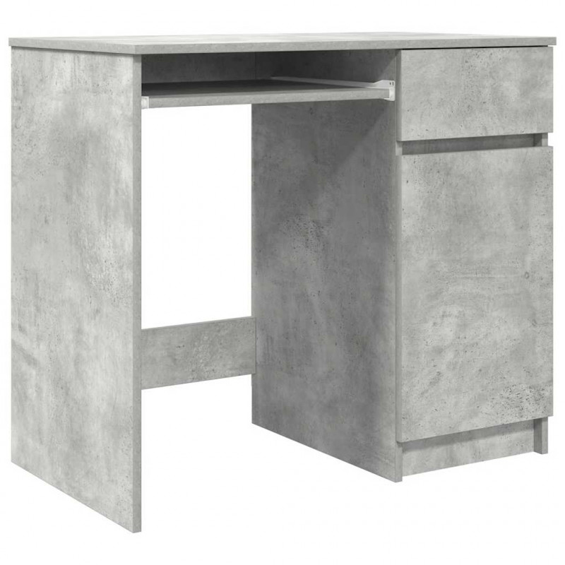 Biurko Beton Szary 86x49x76 cm Drewno klejone