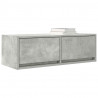Szafka RTV Betonowa Szara 80x31x25,5 cm Drewno klejone