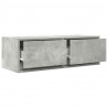 Szafka RTV Betonowa Szara 80x31x25,5 cm Drewno klejone