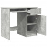 Biurko Beton Szary 86x49x76 cm Drewno klejone