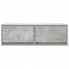 Szafka RTV Betonowa Szara 80x31x25,5 cm Drewno klejone