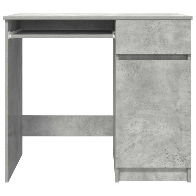 Biurko Beton Szary 86x49x76 cm Drewno klejone