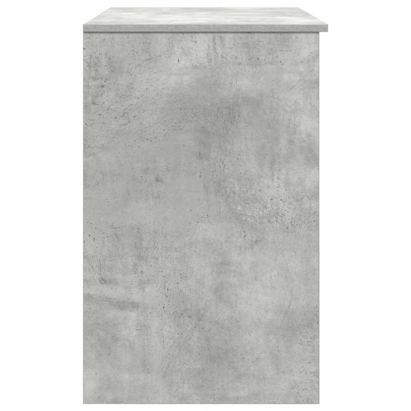 Biurko Beton Szary 86x49x76 cm Drewno klejone