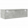Szafka RTV Betonowa Szara 80x31x25,5 cm Drewno klejone