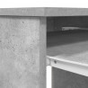Biurko Beton Szary 86x49x76 cm Drewno klejone