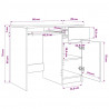 Biurko Beton Szary 86x49x76 cm Drewno klejone