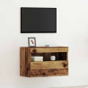 Szafka pod telewizor Ze LED Lights Stare drewno 60 x 30 x 40 cm