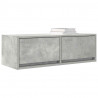 Szafki RTV 2 szt. Beton Szary 80x31x25,5 cm Drewno klejone