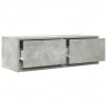 Szafki RTV 2 szt. Beton Szary 80x31x25,5 cm Drewno klejone