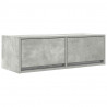 Szafki RTV 2 szt. Beton Szary 80x31x25,5 cm Drewno klejone