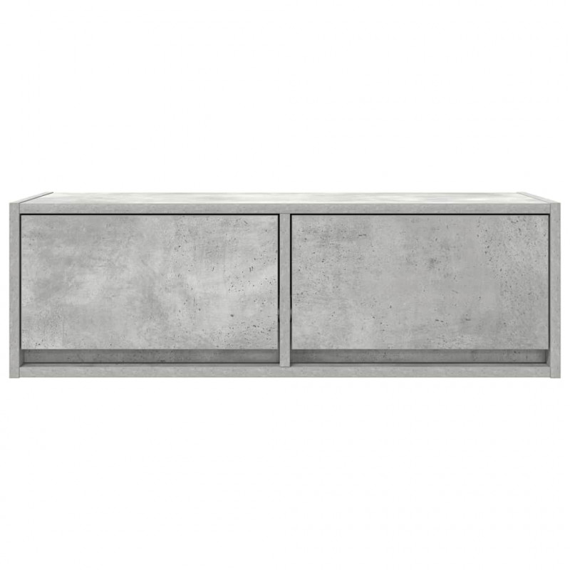 Szafki RTV 2 szt. Beton Szary 80x31x25,5 cm Drewno klejone