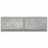 Szafki RTV 2 szt. Beton Szary 80x31x25,5 cm Drewno klejone