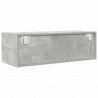 Szafki RTV 2 szt. Beton Szary 80x31x25,5 cm Drewno klejone
