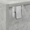 Szafki RTV 2 szt. Beton Szary 80x31x25,5 cm Drewno klejone