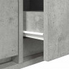 Szafki RTV 2 szt. Beton Szary 80x31x25,5 cm Drewno klejone