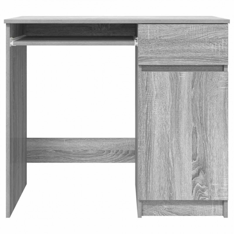 Biurko Sonoma Szare 86x49x76 cm Drewno klejone
