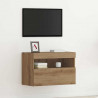 Szafka pod telewizor Ze LED Lights dąb artisan 60 x 30 x 40 cm
