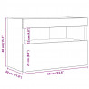 Szafka pod telewizor Ze LED Lights dąb artisan 60 x 30 x 40 cm