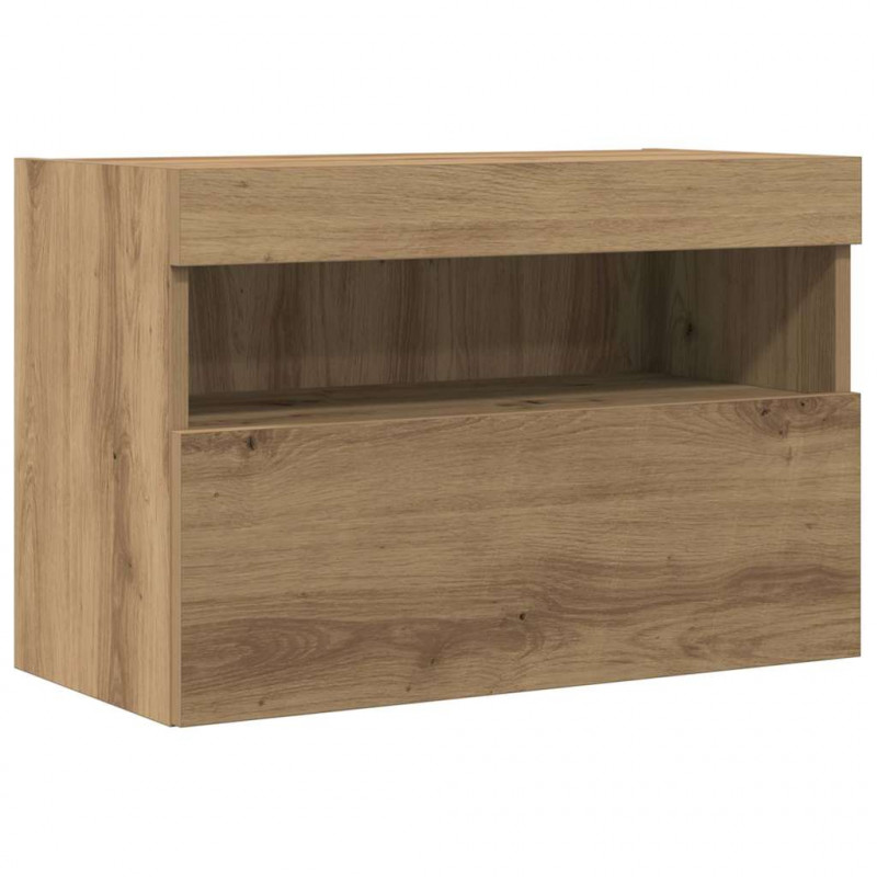 Szafka pod telewizor 2 pcs dąb artisan 60 x 30 x 40 cm