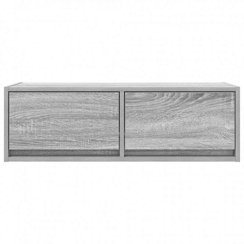 Szafki RTV 2 szt. Szary Sonoma 80x31x25,5 cm Drewno klejone