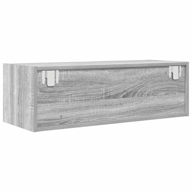 Szafki RTV 2 szt. Szary Sonoma 80x31x25,5 cm Drewno klejone