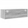 Szafki RTV 2 szt. Szary Sonoma 80x31x25,5 cm Drewno klejone