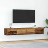 Szafki RTV 2 szt. Stare drewno 80x31x25,5 cm Drewno klejone