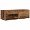 Szafki RTV 2 szt. Stare drewno 80x31x25,5 cm Drewno klejone