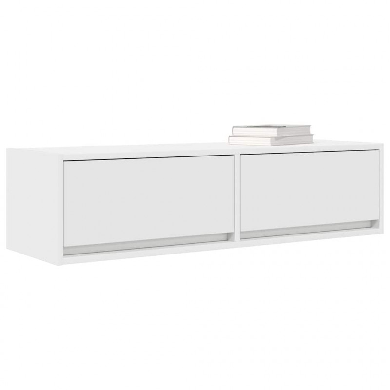 Szafka pod telewizor z szufladą Biały 100 x 31 x 25.5 cm