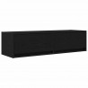 Szafka pod telewizor z szufladą Czarny dąb 100 x 31 x 25.5 cm