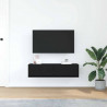 Szafka pod telewizor z szufladą Czarny dąb 100 x 31 x 25.5 cm
