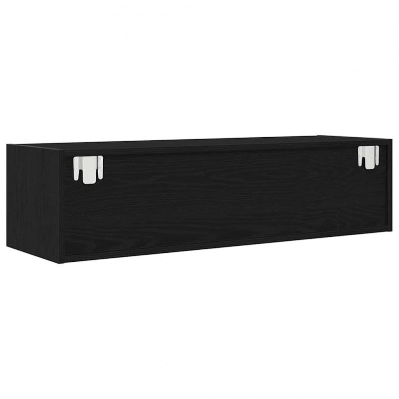 Szafka pod telewizor z szufladą Czarny dąb 100 x 31 x 25.5 cm