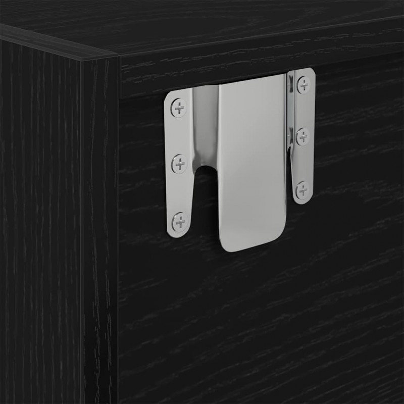 Szafka pod telewizor z szufladą Czarny dąb 100 x 31 x 25.5 cm