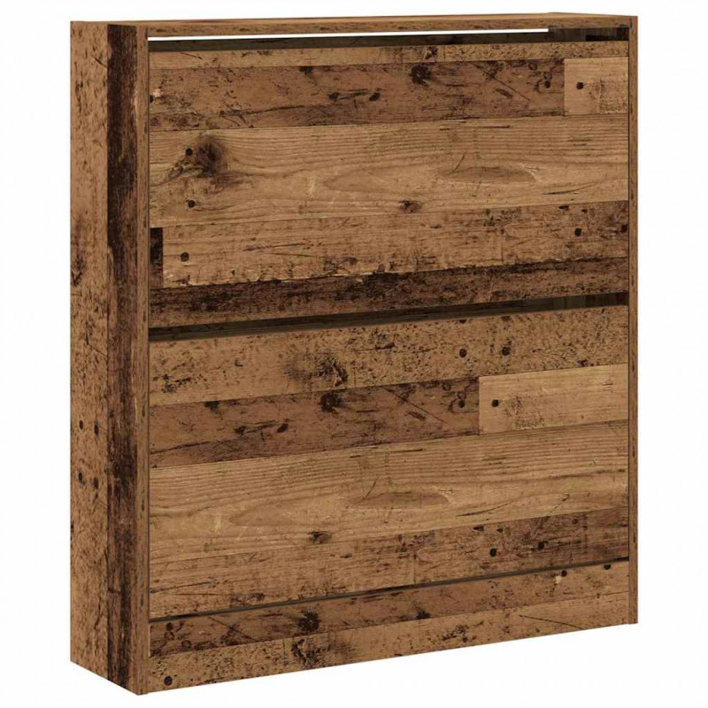 Szafka na buty z półką Stare drewno 80 x 21 x 87,5 cm