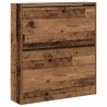 Szafka na buty z półką Stare drewno 80 x 21 x 87,5 cm