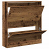 Szafka na buty z półką Stare drewno 80 x 21 x 87,5 cm