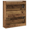 Szafka na buty z półką Stare drewno 80 x 21 x 87,5 cm