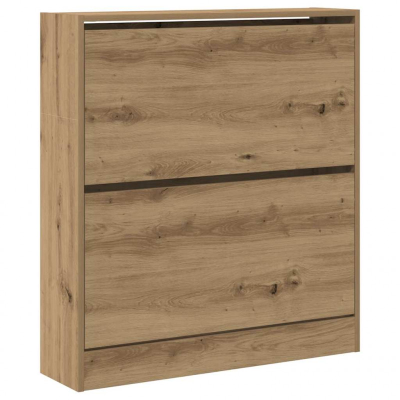 Szafka na buty z półką z drzwiami Dąb wędzony 80 x 21 x 87,5 cm