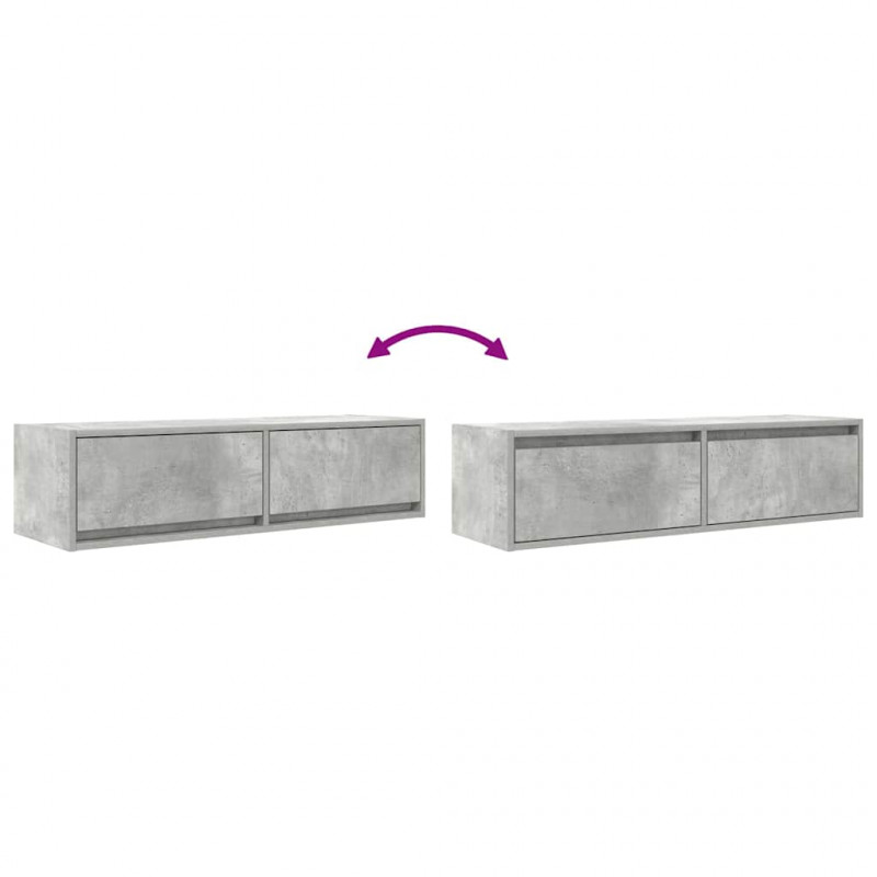 Szafka pod telewizor Betonowy szary 100 x 31 x 25.5 cm