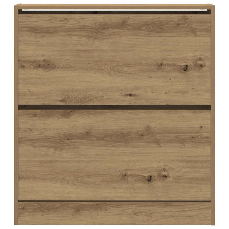 Szafka na buty z półką z drzwiami Dąb wędzony 80 x 21 x 87,5 cm