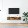 Szafka pod telewizor z szufladą Wędzony dąb 100 x 31 x 25.5 cm