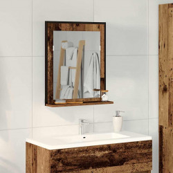 Lustro Stare drewno 50 x 12 x 60 cm Szkło i drewno inżynieryjne