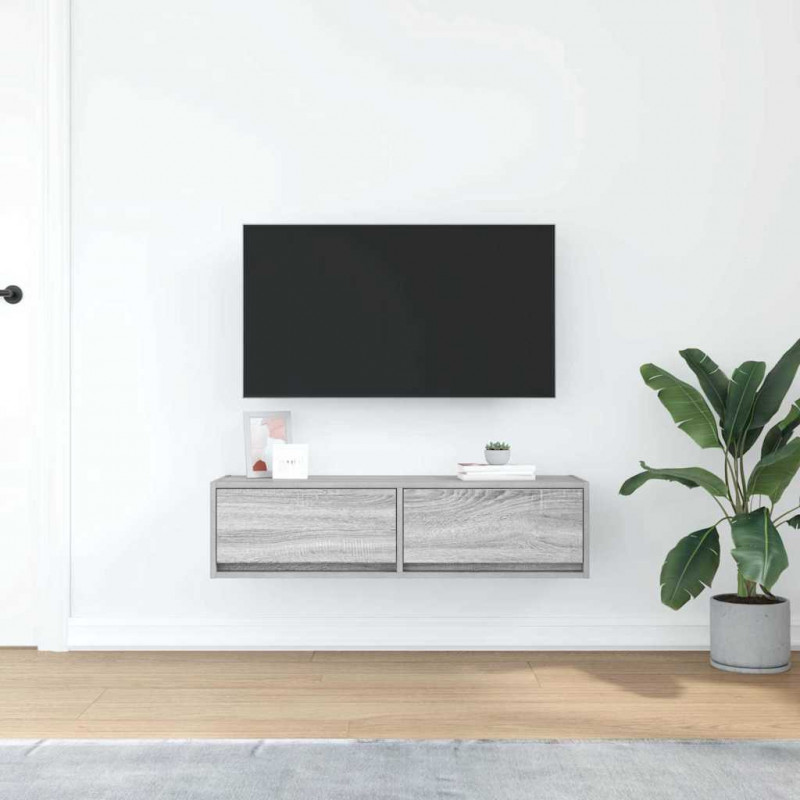 Szafka pod telewizor Szary dąb sonoma 100 x 31 x 25.5 cm